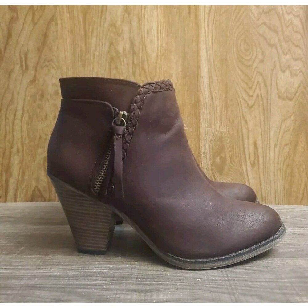 Mia Kori Ankle Boots Womens Size‎ 8.5 Brown
